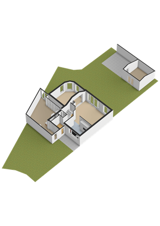 Floorplan - Dopperstraat 187, 3752 JE Bunschoten-Spakenburg
